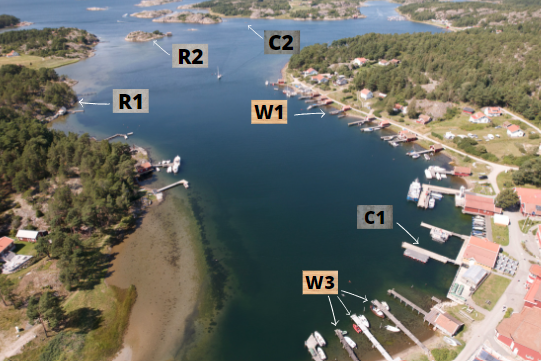 Sampling stations map